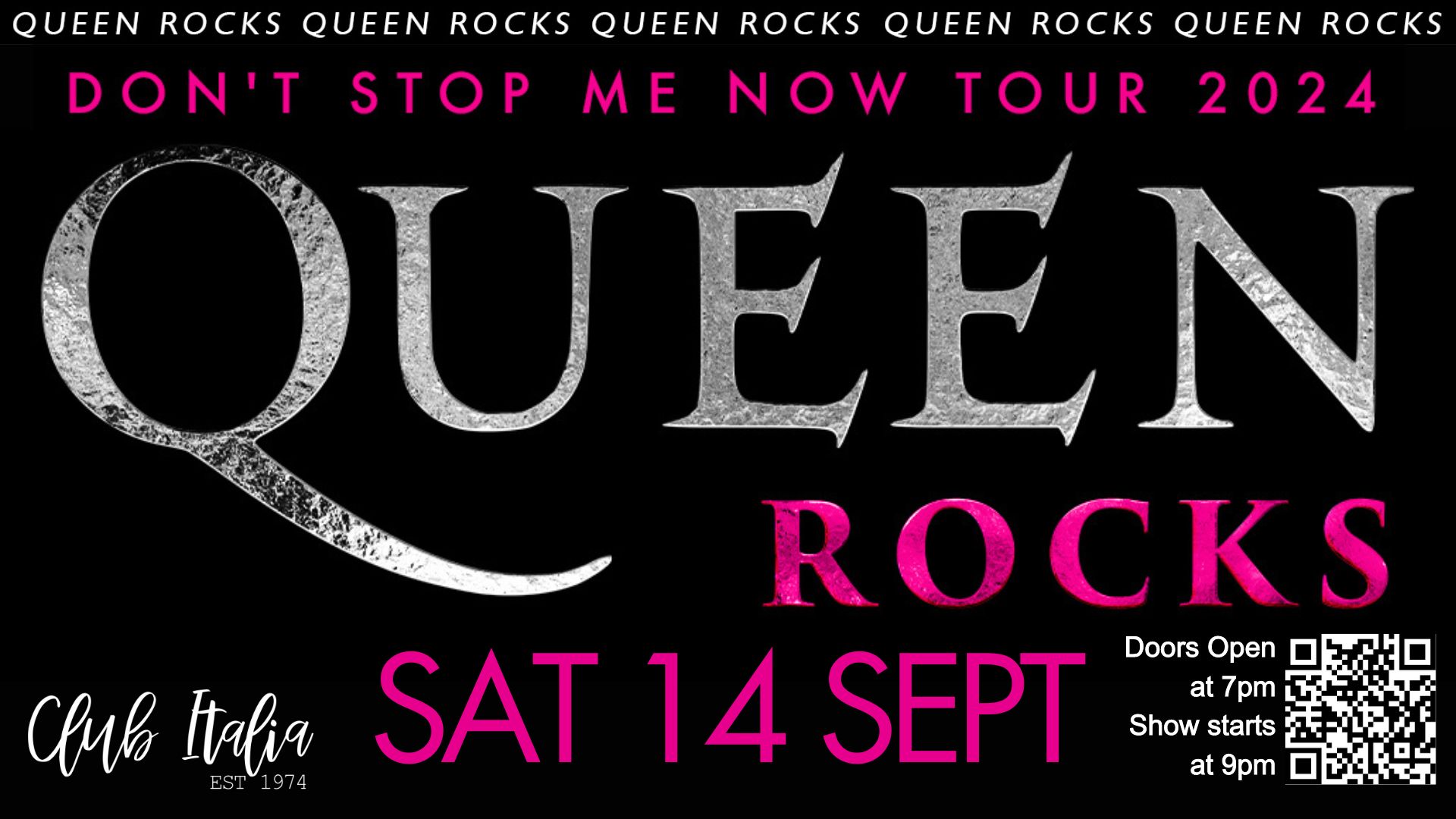 Queen Rocks Don't Stop Me Now Tour 2024 14 September.